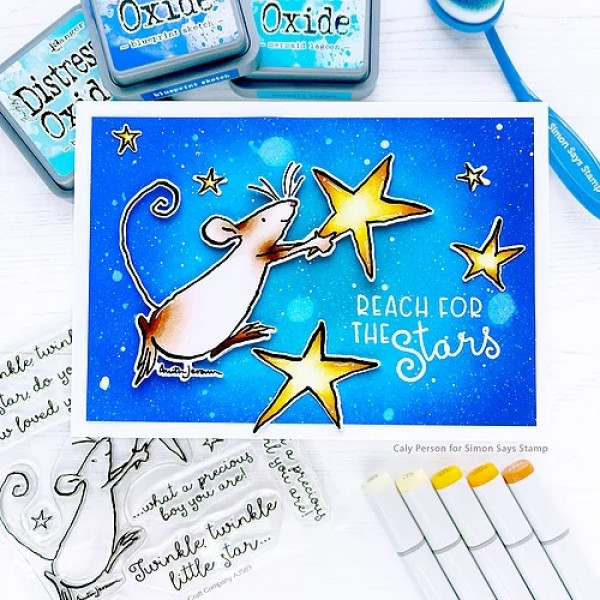 Colorado Craft Company - Twinkle Little Star - Clear Stamp Set 6x6