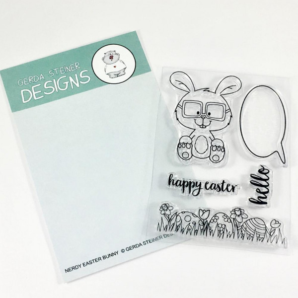 Gerda Steiner Designs - Nerdy Easter Bunny - Clear Stamps 3x4