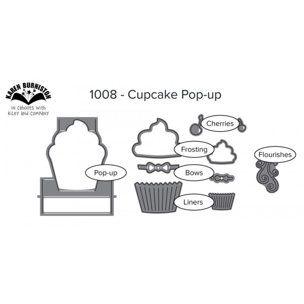 Karen Burniston - Cupcake Pop-Up Stanzen
