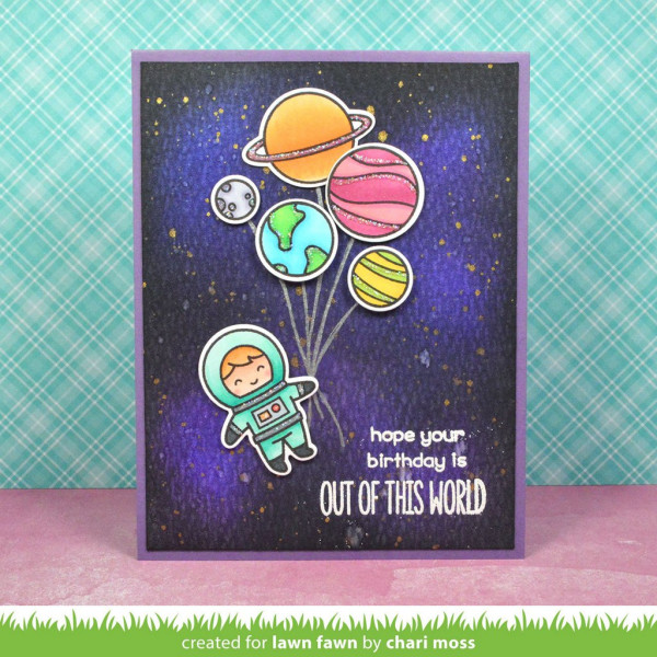 Lawn Fawn - Out Of This World - Clear Stamp 4x6