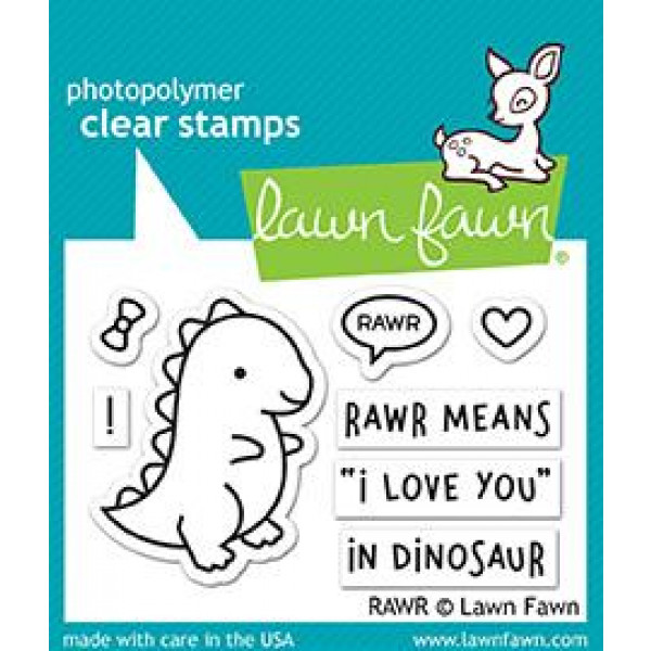 Lawn Fawn - RAWR - Clear Stamps 2x3