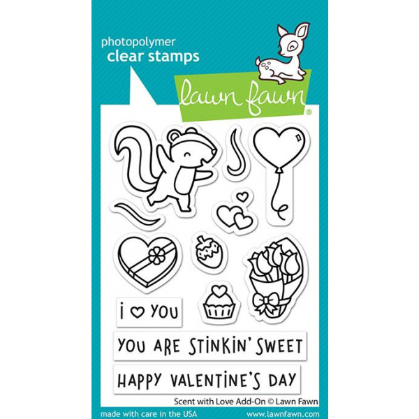 Lawn Fawn - Scent with love Add-on - Clear Stamp 3x4