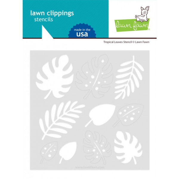 Lawn Fawn - Tropical Leaves - Layer Schablonen
