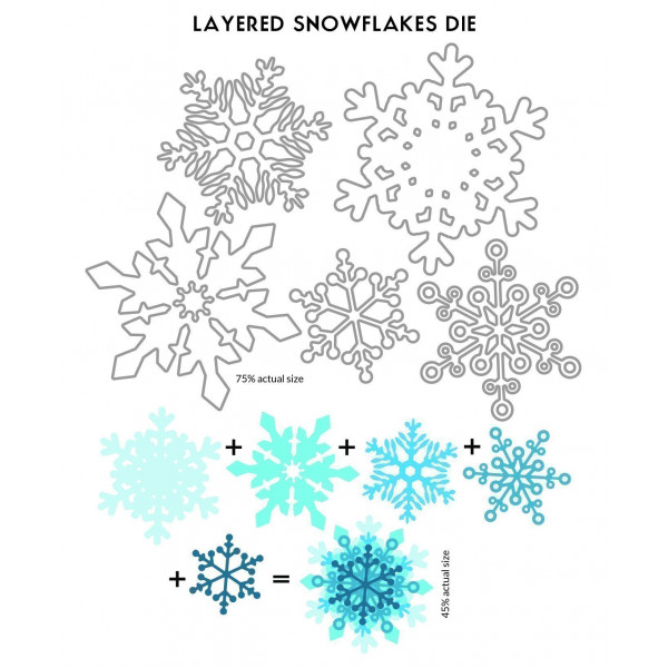 Altenew - Layered Snowflakes - Stanze