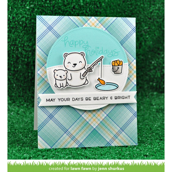 Lawn Fawn - Beary Happy Holidays - Clear Stamps 4x6