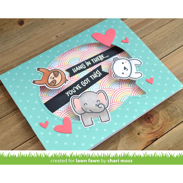 Lawn Fawn - Outside In Stitched Speech Bubble - Stanze