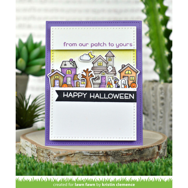 Lawn Fawn - Spooky village - Clear Stamp 4x6