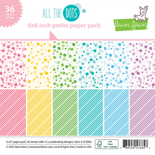 Lawn Fawn - Petite Paper Pack 6x6 - All the Dots