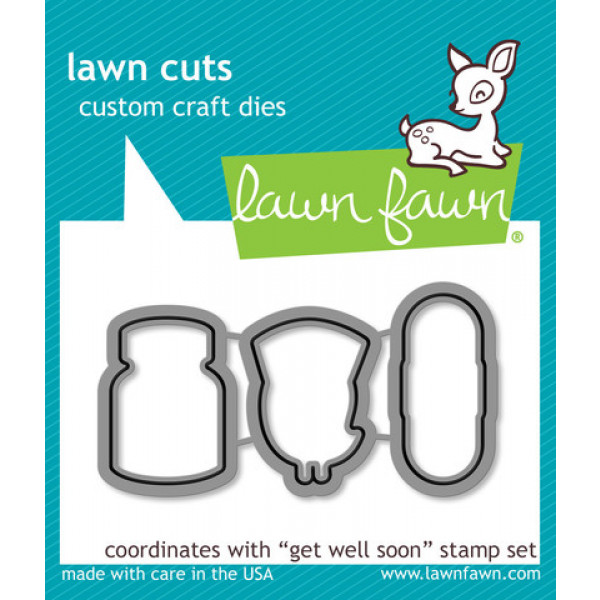 craft dies lawn fawn get well soon für scrapbook & cardmaking