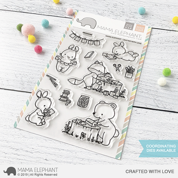 Mama Elephant - Crafted With Love - Clear Stamp 4x6