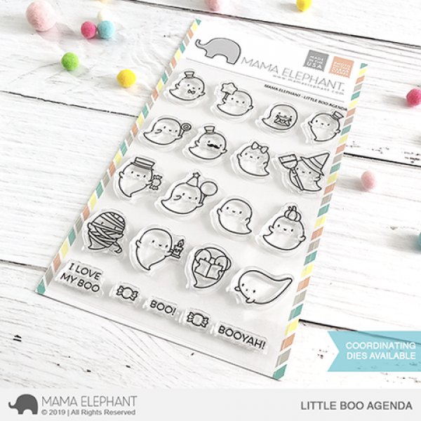 Mama Elephant - Little Boo Agenda - Clear Stamp 4x6