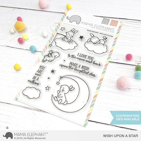 Mama Elephant - Wish Upon A Star - Clear Stamp 4x6
