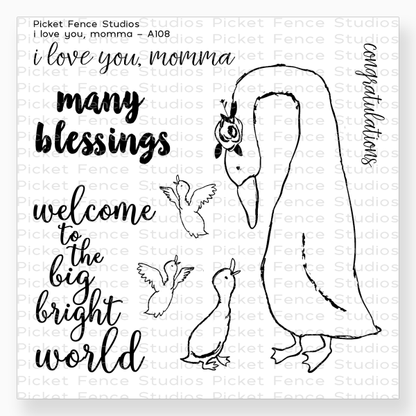 Picket Fence Studios - I Love You, Momma - Clear Stamps 4x4