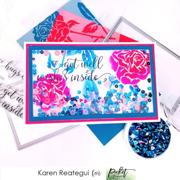 Picket Fence Studios - Sequin Mix Plus - I (heart) Mail