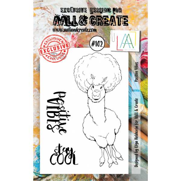 AALL & Create - A7 Stamps - Positive Vibes
