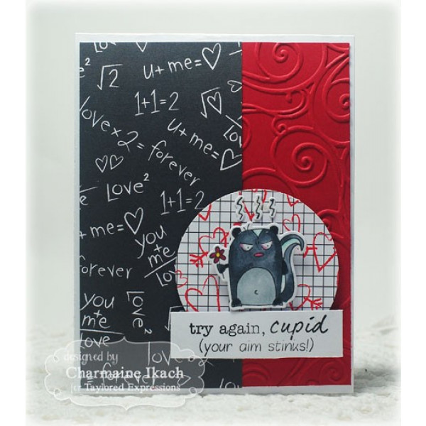Taylored Expressions Cling Stamps 4x6 - Valentine Grumplings 4/4