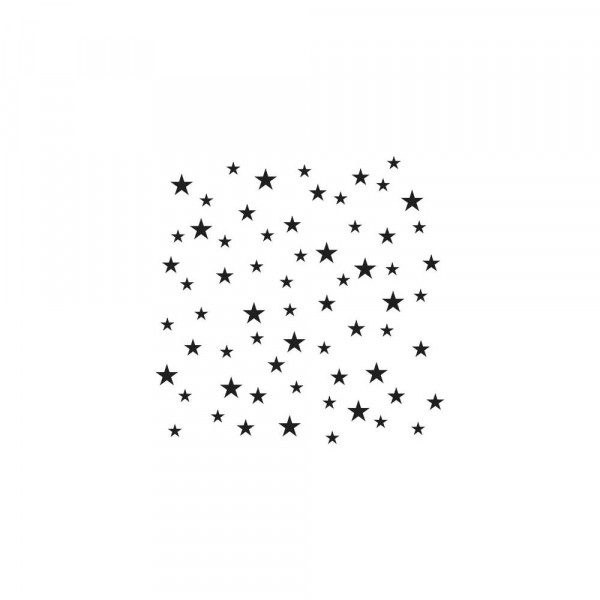 TWC - Schablone 6x6 - Random Stars