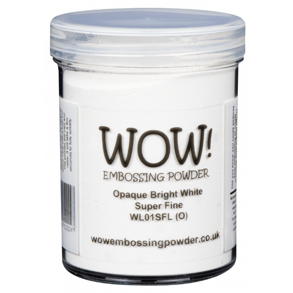 WOW! Embossing Powder - Opaque Bright White Super Fine 160ml