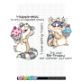 C.C. Designs - Raccoons - Clear Stamp 4x4