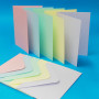 Craft UK - Karten und Umschläge C6 - Pastel Farben 50 Stk