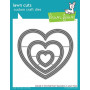 Lawn Fawn - Outside In Stitched Heart Stackables - Stanze