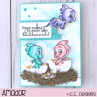 C.C. Designs - Dragons - Clear Stamp 4x6