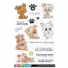 C.C. Designs - Puppy Power - Clear Stamp 4x6