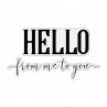 Crafter's Companion - Brush Hello From Me To You - 4x6 Clear Stamps