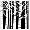 TWC - Schablone 6x6 - Aspen Trees
