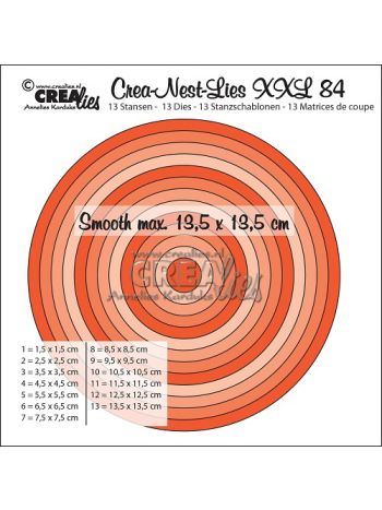 Crealies - Crea-Nest-Lies - Stanzschablonen XXL 84 - Kreis