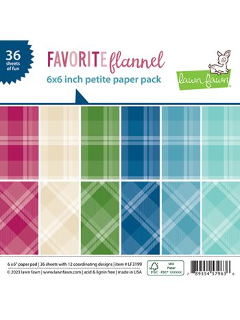 Lawn Fawn - Favorite Flannel - Petite Paper Pack