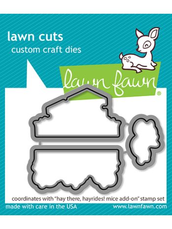 Lawn Fawn - Hay There, Hayrides! Mice Add-On Lawn Cuts - Stanzschablonen