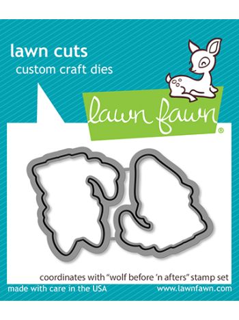 Lawn Fawn - Wolf Before 'N Afters Lawn Cuts - Stanzschablonen