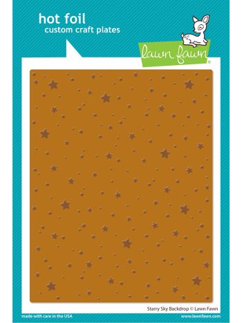 Lawn Fawn - Starry Sky Background -  Hot Foil Plate