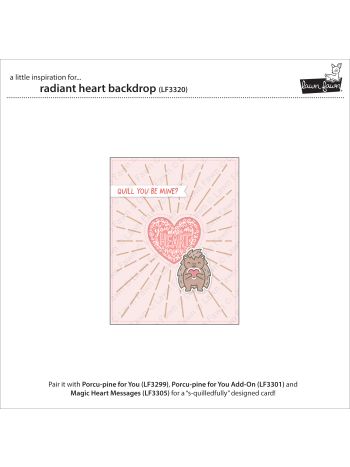 Lawn Fawn - Radiant heart backdrop - Stand Alone Stanzen