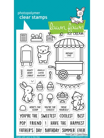 Lawn Fawn - Treat Cart - Clear Stamp 4x6