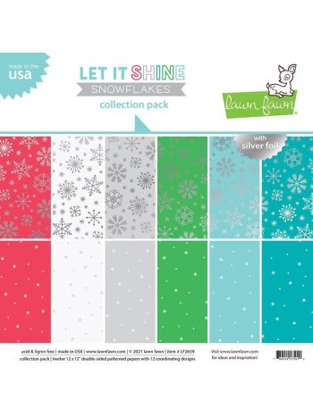Lawn Fawn - Collection Pack 12x12 - Let It Shine Snowflakes