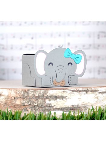 Lawn Fawn - Tiny Gift Box Elephant Add-On - Stand Alone Stanze