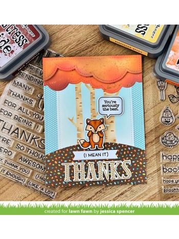 Lawn Fawn - thanks thanks thanks - Clear Stamp 4x6