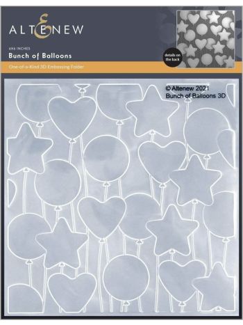 Altenew - 3D Embossing Folder - Bunch of Balloons 3D