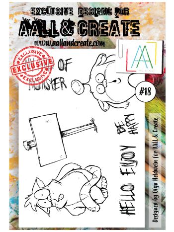AALL and Create - A6 Stamps - Critters 18