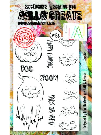 AALL and Create - A6 Stamps - Spooks