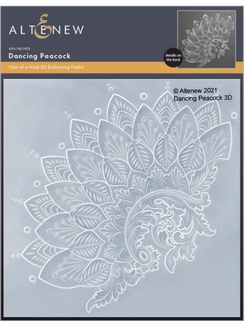 Altenew - 3D Embossing Folder - Dancing Peacock