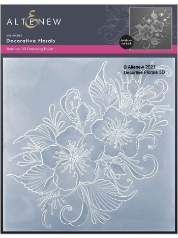 Altenew - 3D Embossing Folder - Decorative Florals 3D
