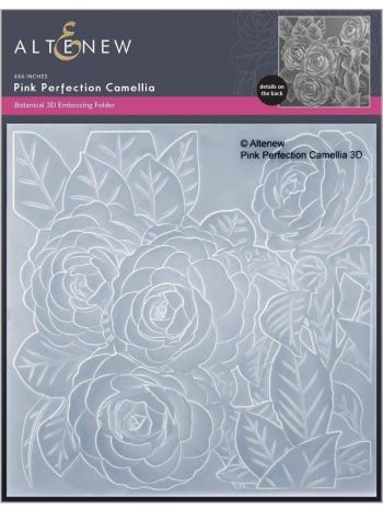 Altenew - 3D Embossing Folder - Pink Perfection Camellia
