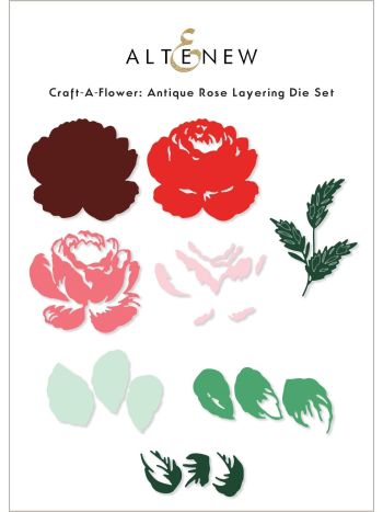Altenew - Craft-A-Flower Antique Rose Layering - Stand Alone Stanzen
