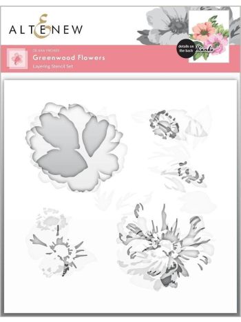 Altenew - Greenwood Flowers - Layering Schablone