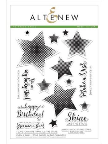 Altenew - Halftone Stars - Clear Stamp 6x8