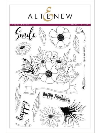 Altenew - Happy Bloom - Clear Stamp 6x8