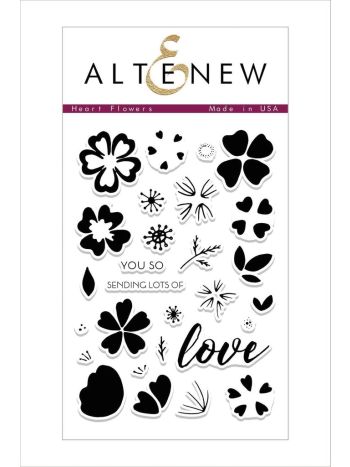 Altenew - Heart Flowers - Clear Stamp 4x6